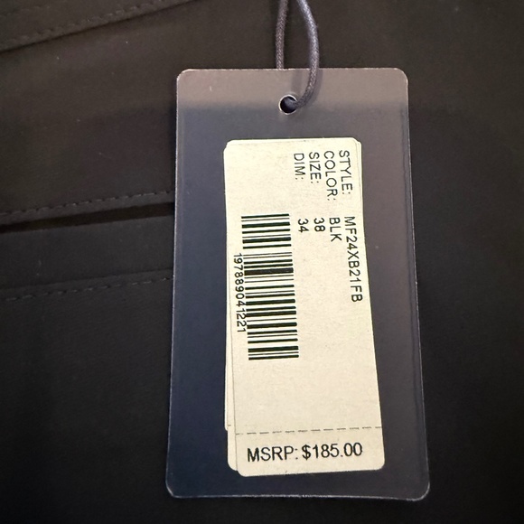 Peter Millar Crown Crafted Bingham Performance 5 Pocket Pants Black 38x34 $185 - Picture 6 of 8